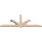 Ekena Millwork Kennewick Smooth Timber Gable Bracket, Douglas Fir, 96"W x 40"H x 3 1/2"D x 5 1/2"F, 10/12 Pitch GBW096X40X0406KEN00SDF - alternate 2